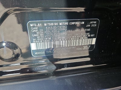 2027 Mitsubishi Outlander Sport S