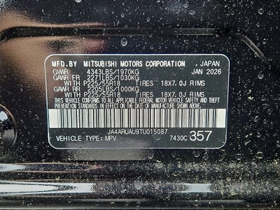 2026 Mitsubishi Outlander Sport S