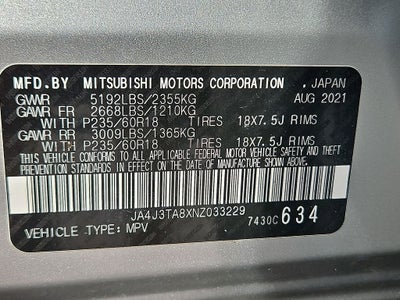 2022 Mitsubishi Outlander ES
