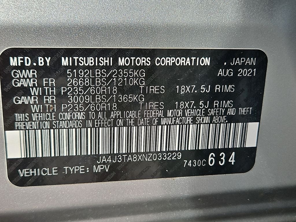 2022 Mitsubishi Outlander ES