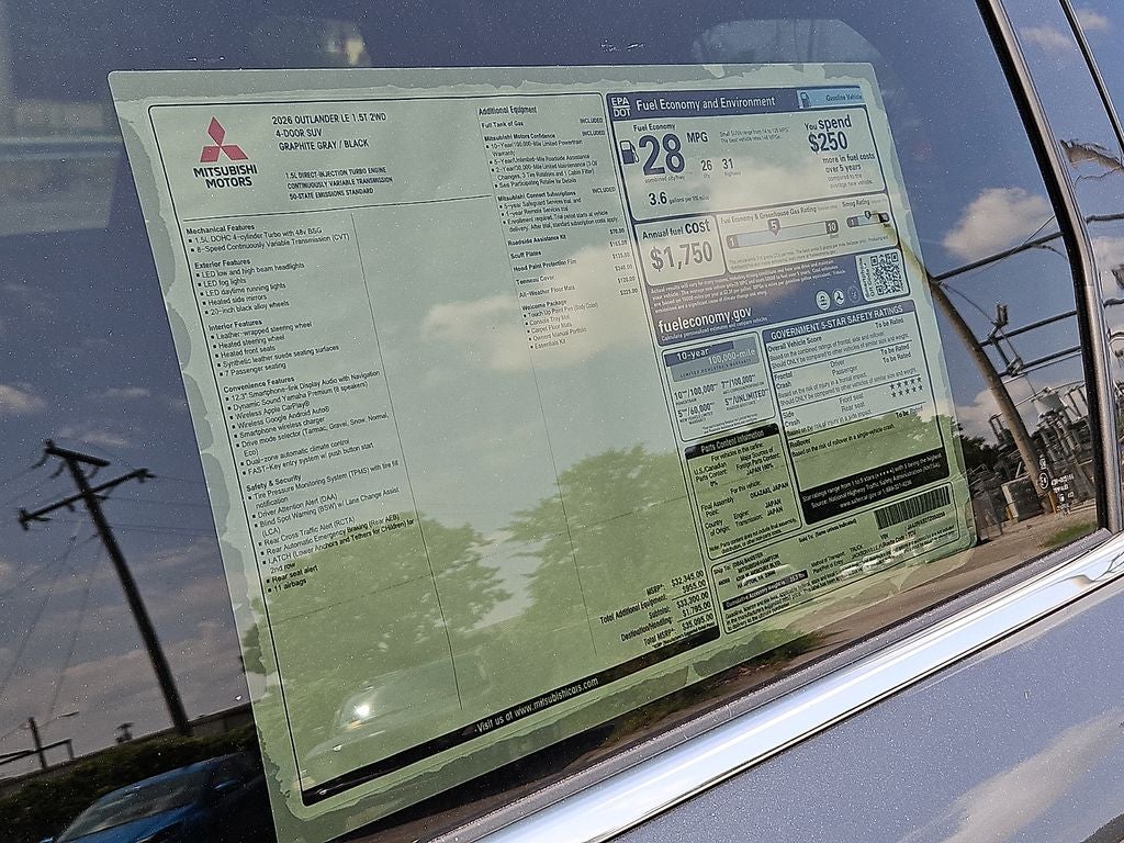 2026 Mitsubishi Outlander SE