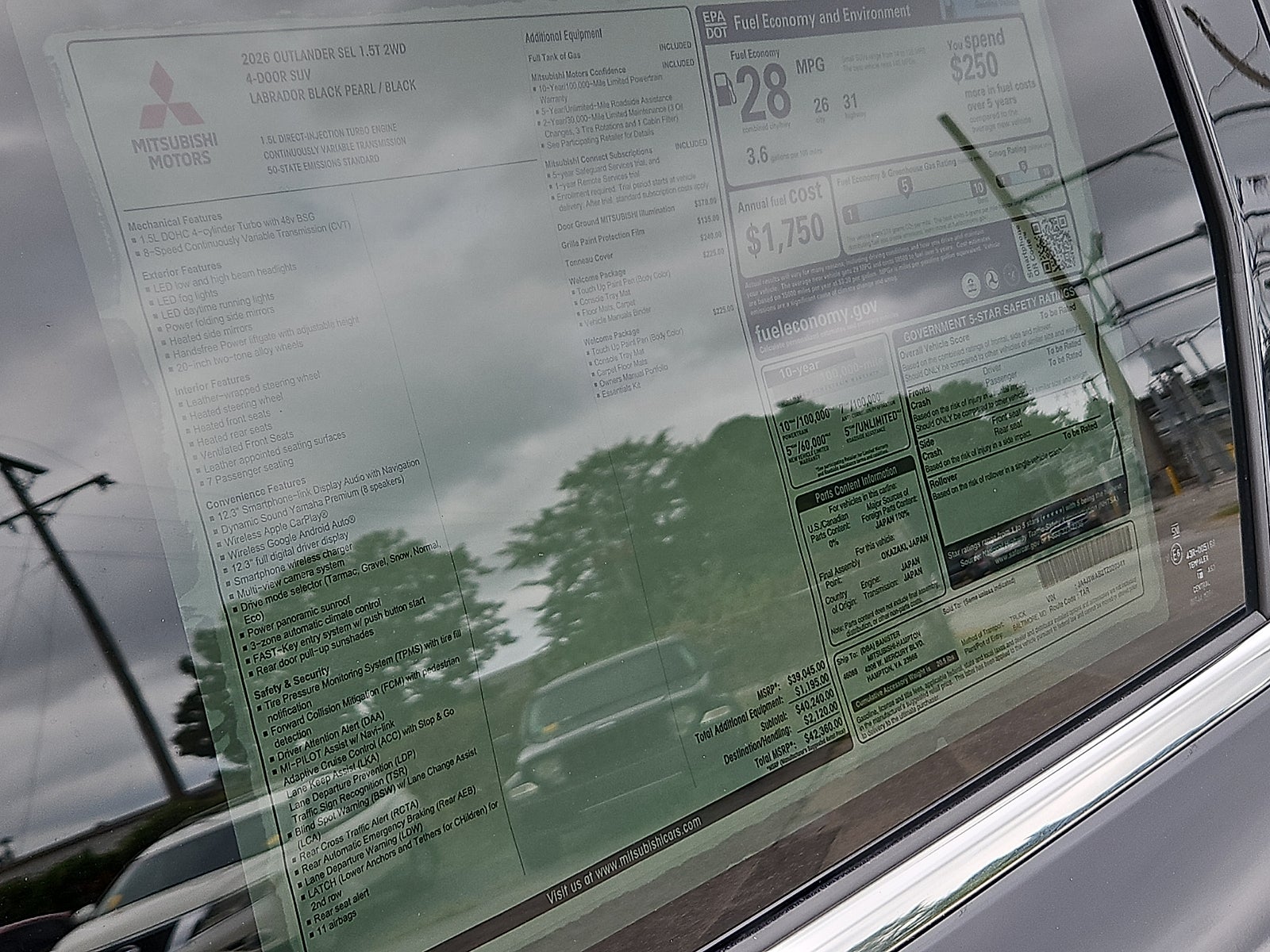 2026 Mitsubishi Outlander SEL