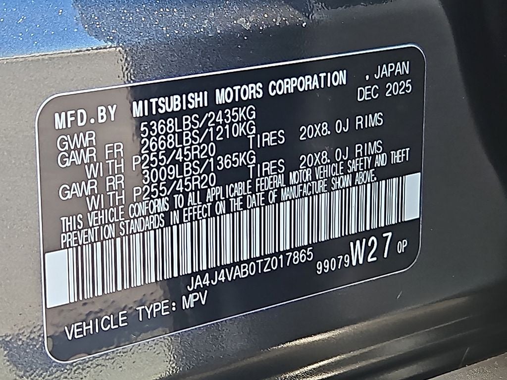 2026 Mitsubishi Outlander SE