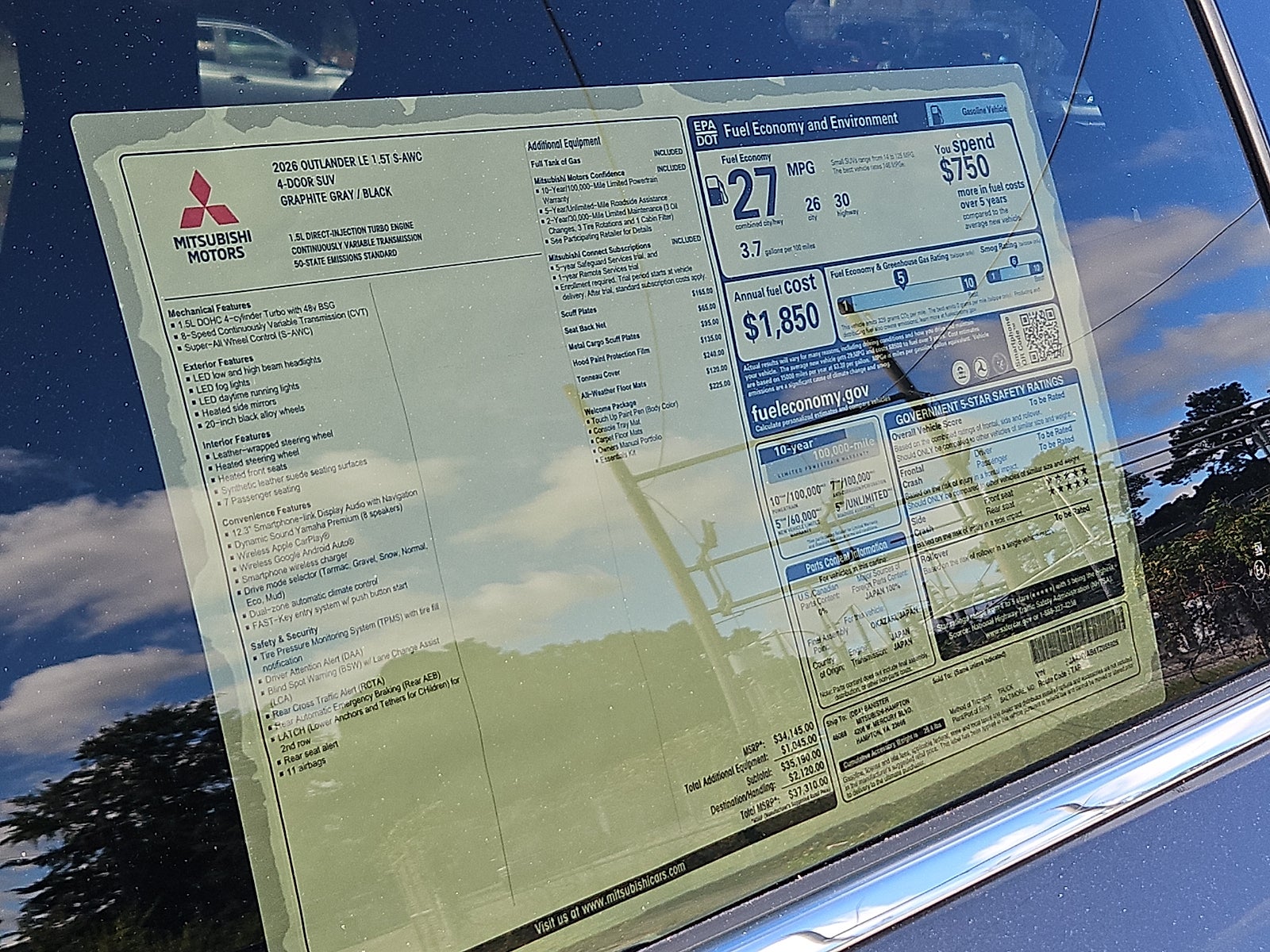 2026 Mitsubishi Outlander SE