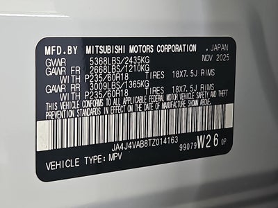 2026 Mitsubishi Outlander SE