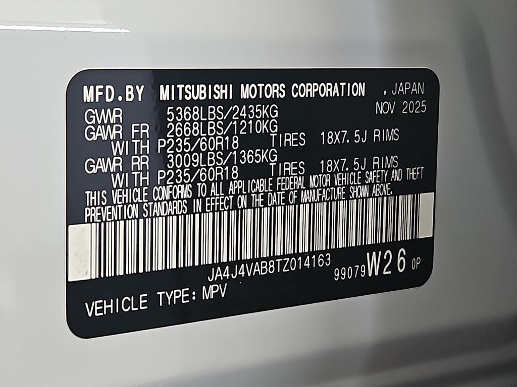 2026 Mitsubishi Outlander SE