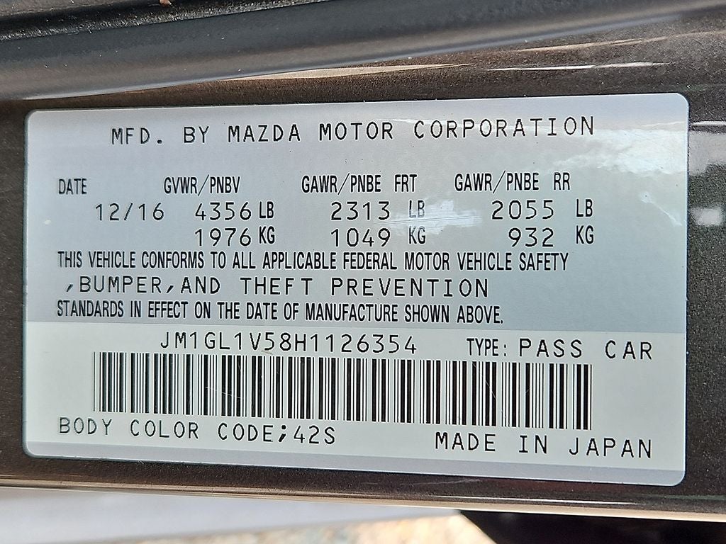 2017 Mazda Mazda6 Touring