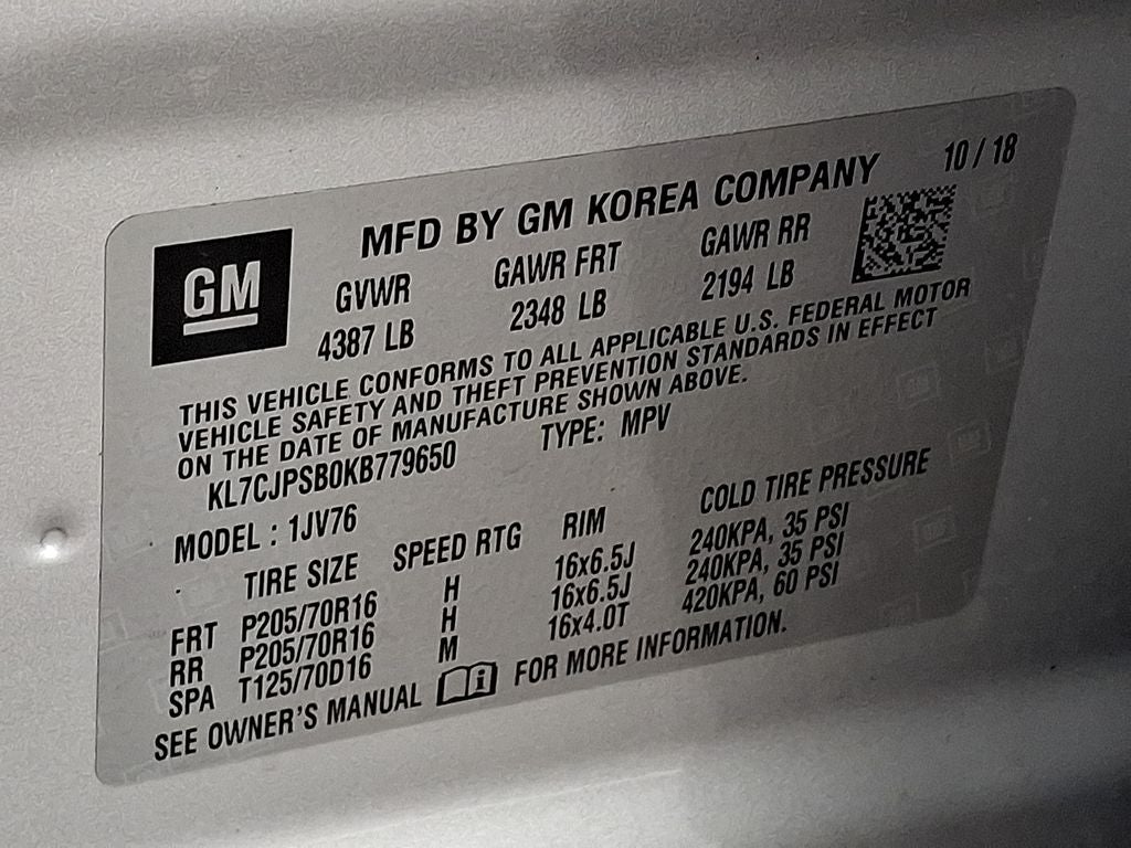 2019 Chevrolet Trax LT