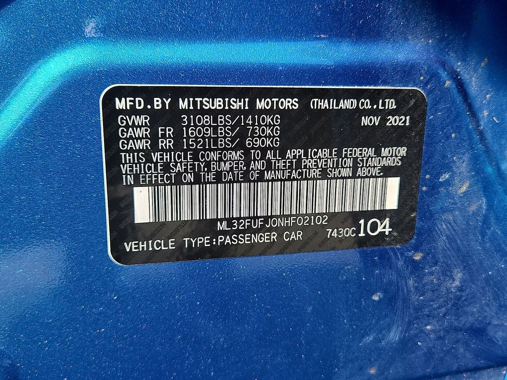 2022 Mitsubishi Mirage G4 ES