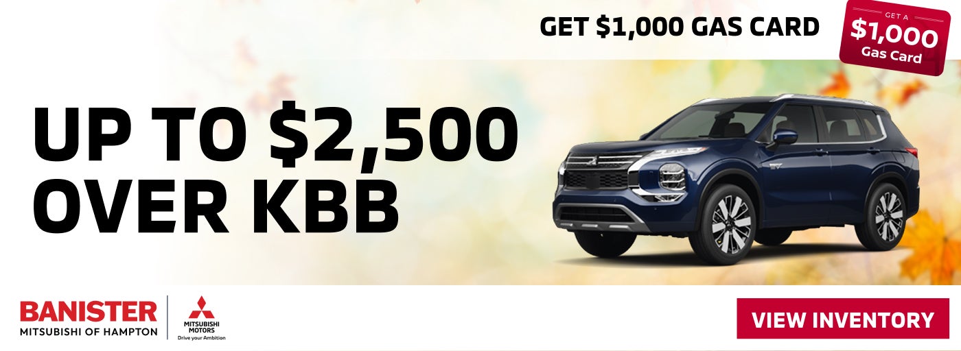 Up to $2,500 over KBB